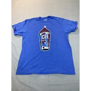 Icee Polar Bear Shirt T Shirt‎ Large  Blue Coldest Drink in Town